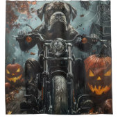 Rideaux De Douche Cane Corso à moto Halloween Épouvantable (Devant)