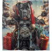Rideaux De Douche Cane Corso Chien équitation Moto Noël (Devant)