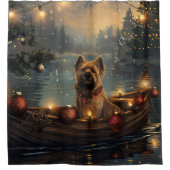 Rideaux De Douche Cane Corso Noël Festive Voyage (Devant)