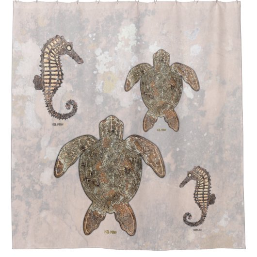 Rideaux De Douche Canyons Sea Turtle Talking, Nouveau-Mexique (Devant)