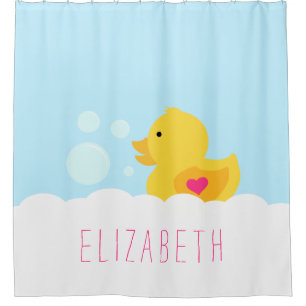 Rideaux De Douche Caoutchouc En Caoutchouc Avec Coeur Rose