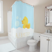 Rideaux De Douche Caoutchouc jaune (En situation)