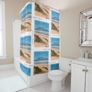 Rideaux De Douche Cape Town Table Mountain Beach Vue sur l'océan