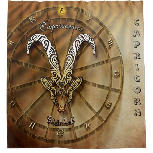 Rideaux De Douche Capricorn Zodiac Astrologie (Devant)