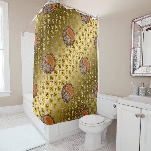 Rideaux De Douche Capricorne & Rat de bois (En situation)