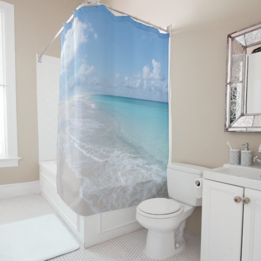 Rideaux De Douche Caraibes Ile Dream 1 (En situation)