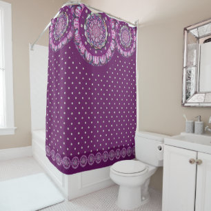 Rideaux De Douche Cardinal rouge Rosace
