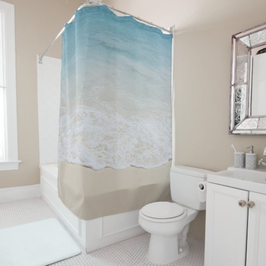 Rideaux De Douche Caribbean Ocean Beach Bliss 6 (En situation)