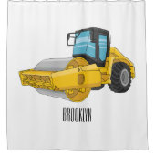 Rideaux De Douche Caricature à rouleaux de route (Devant)