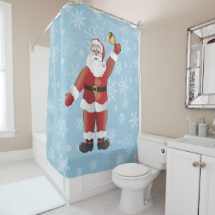 Rideaux De Douche Caricature adorable du Père Noël