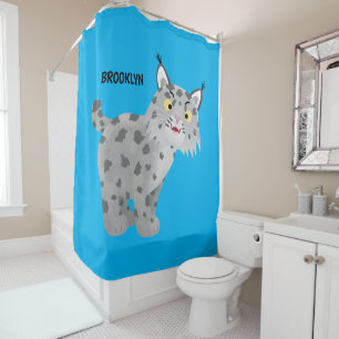Rideaux De Douche Caricature de lynx de lynx de lynx