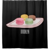 Rideaux De Douche Caricature de Macaron (Devant)