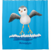 Rideaux De Douche Caricature en bécasseau mignon (Devant)