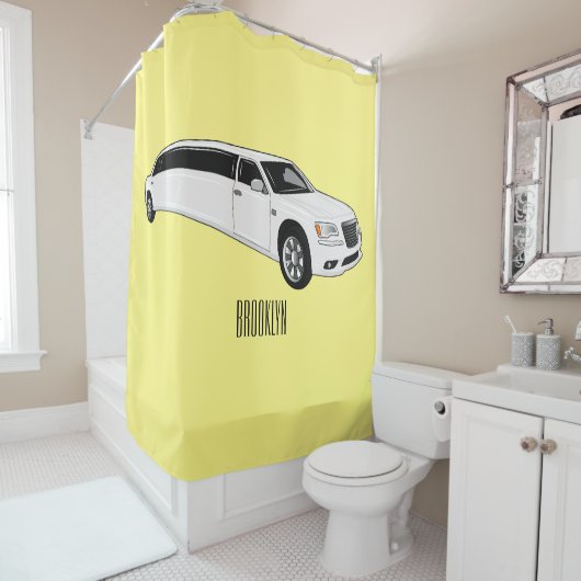 Rideaux De Douche Caricature limousine (En situation)