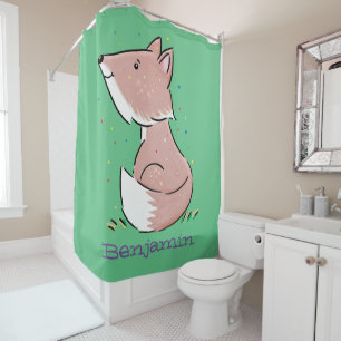 Rideaux De Douche Caricature pour bébé renard
