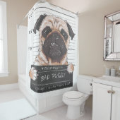 Rideaux De Douche Carlin Chien Bad Puggy Chien Propriétaire (En situation)