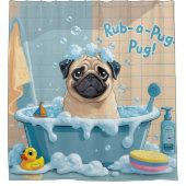 Rideaux De Douche Carlin Sloppy Sleepy mignonne drôle (Devant)