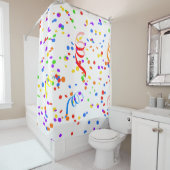 Rideaux De Douche Carnaval Confetti (En situation)