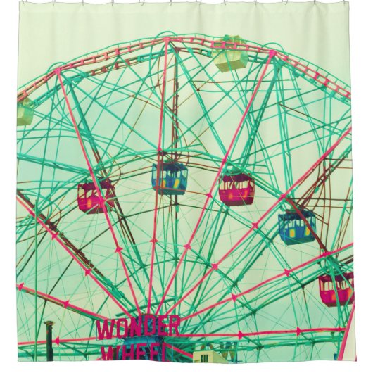 Rideaux De Douche Carnaval d'été de Retro Pop (Devant)