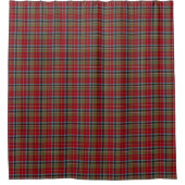 Rideaux De Douche Carolina Tartan Rouge Plaid Motif (Devant)