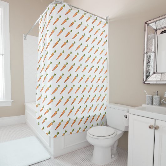 Rideaux De Douche Carotte (En situation)
