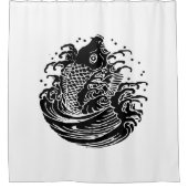 Rideaux De Douche Carpe et eau (Devant)