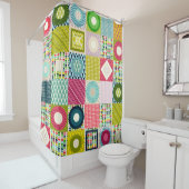 Rideaux De Douche carré feuille (En situation)
