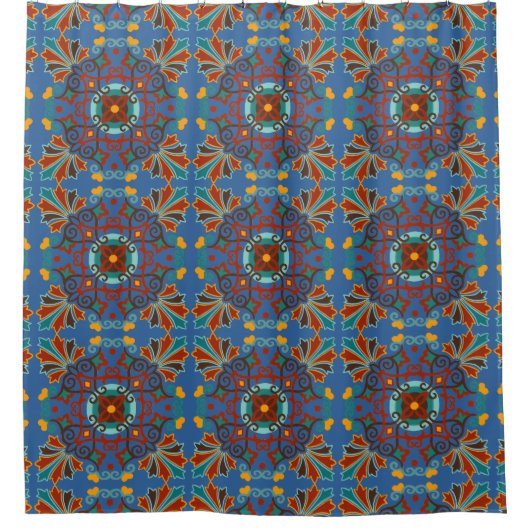 Rideaux De Douche Carreau de Talavera (Devant)