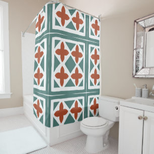 Rideaux De Douche Carreaux Andalous 15