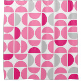 Rideaux De Douche Carreaux rose Du Milieu Du Siècle (Devant)