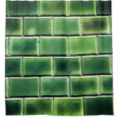 Rideaux De Douche Carreaux verts (Devant)