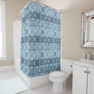 Rideaux De Douche Carrelage méditerranéen, Portugais, Azulejo, Majol