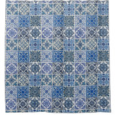 Rideaux De Douche Carrelage méditerranéen, Portugais, Azulejo, Majol (Devant)