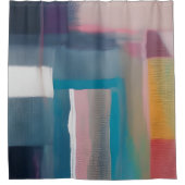 Rideaux De Douche Carrés abstraits fusionnés (Devant)