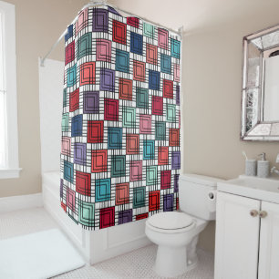 Rideaux De Douche Carrés Art déco