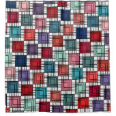 Rideaux De Douche Carrés Art déco (Devant)