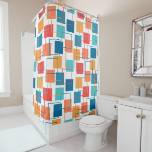 Rideaux De Douche Carrés et grands titres