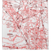 Rideaux De Douche Carte aéronautique (Devant)