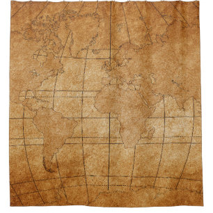 Rideaux De Douche carte du monde