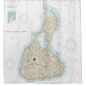 Rideaux De Douche Carte marine de l'île Block 13217 (Devant)