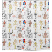 Rideaux De Douche Cartes Médicales couleur pleine (Devant)