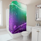 Rideaux De Douche Carthagène Solive Purple (En situation)