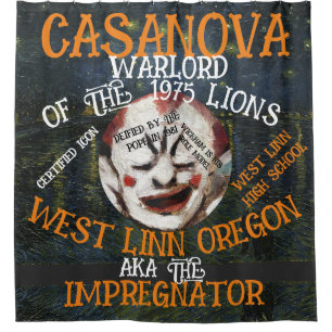 RIDEAUX DE DOUCHE CASANOVA SEIGNEUR DE LA GUERRE MORES WEST LINN ORE