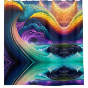 Rideaux De Douche Cascade spectrale 4