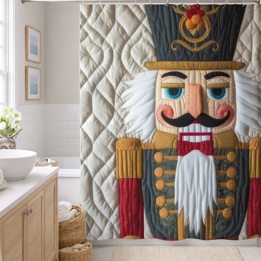 Rideaux De Douche Casse-noisette de Noël matelassé