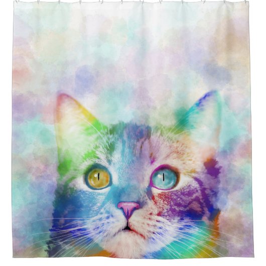 Rideaux De Douche cat 663 multicolore (Devant)