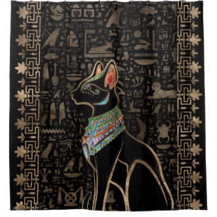 Rideaux De Douche Cat égyptien - Bastet