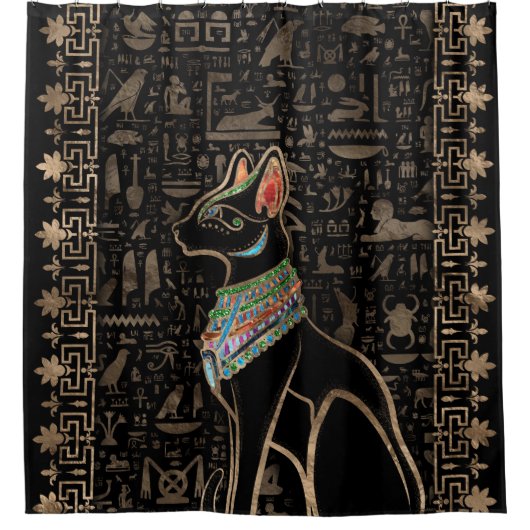 Rideaux De Douche Cat égyptien - Bastet (Devant)