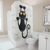 Rideaux De Douche Cat Falling down fun dessin personnage (En situation)