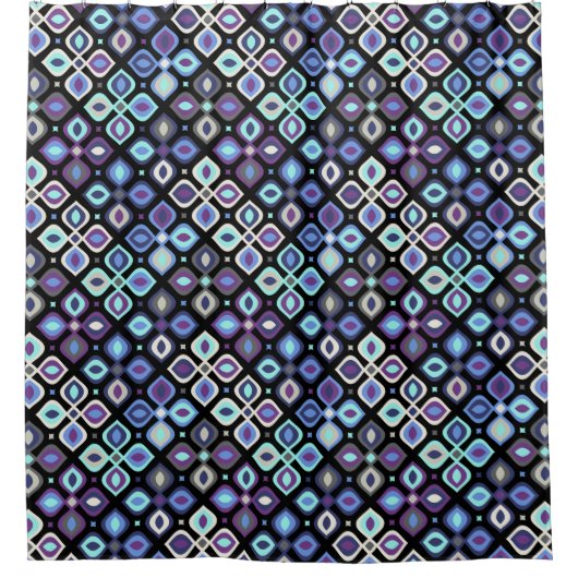 Rideaux De Douche Cats-eye, 1970's (Devant)